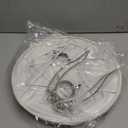 Bell Lamp Shades Set of 2, 6"Top x 13"Bottom x 10"High, Beige Shade Replacement for Table Lamps, Floor Lamps, Fabric Natural Linen Hand Crafted(Spider Fitter), Harp Holders Included, Assembly Required