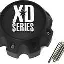 XD Series by KMC Wheels KMC XD Series 441 796 797 798 800 801 8 Lug Matte Flat Black Center Cap 1079L170-MB-8LUG