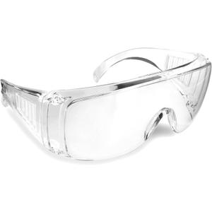 Visitor Clear Safety Glasses for Men/Women | ANSI Certified Eye Protection Glasses and Protective Eyewear | Anti-Scratch Coating and Wrap Around One-Piece Design Work Glasses - 1 Pair