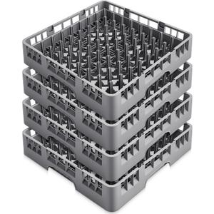 Aurelema 4 Pack Commercial Dishwasher Tray Rack, Peg Dish, Gray