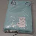 NICETOWN Aqua Blue 100% Blackout Lined Curtains, 2 Thick Layers Narrow Wide Window Treatment Panels Thermal Insulated Drapes for Kitchen Small Window (1 Pair, 37" Width x 63" Length Each Panel)