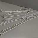 Kenney Adjustable Basic Double Curtain Rod, 48-86 inches, White
