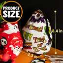 JOYIN 60PCS Halloween Drawstring Goody Treats Bags for Halloween Trick or Treating, Plastic Candy Goodie Bags Bulk for kids Party Favor Supplies, School Classroom Exchange Gifts in 12 Designs