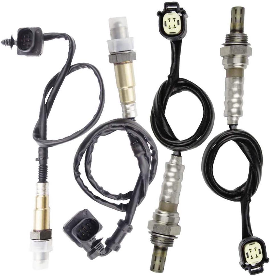 4PCS Oxygen O2 Sensor 1 & 2 for 2011 2012 2013 2014 Ford F-150 3.5L Upstream + Downstream