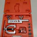 Fasmov 25 ft 3/16" Copper Coated Brake Line Kit, Brake Line Flaring Tool Kit (Includes 16 Fittings and 4 Unions Brake Line Fittings) + Double & Single Flaring Tool Kit
