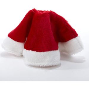 15" Miniature Red Plush Christmas Tree Skirt