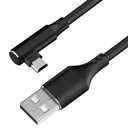Charging Extension Cable for Dash Cam, USB Type-C, Mini Dash Cam Charging Power Cord, for GPS, Rearview Mirror Camera, Reverse Camera 90 Degree Bend Charging Adapter Cable (9.8FT-Mini)