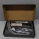 Bathroom Faucets Brushed Nickel Waterfall Bathroom Sink Faucet Modern Single Handle Bathroom Faucet for 1 or 3 Hole Mxier Tap Washbasin Faucet with Deck, Pop-up Drain and Supply Hoses