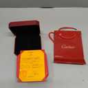 Cartier Bracelet/Watch Empty Case Red Suede Jewelry Box And Gift Bag 