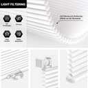LazBlinds Cordless Cellular Shades, No Tools No Drill Light Filtering Honeycomb Shades Pleated Blinds for Windows, 35'' W x 48'' H, White