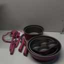 CAROTE 21pcs Pots and Pans Set, Nonstick Cookware Set Detachable Handle, Induction Kitchen Cookware Sets Non Stick with Removable Handle, RV Cookware Set, Gold and Purple (Gold Ultra Violet)