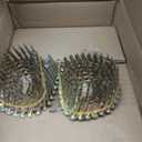 BHTOP 600 Count Coil Roofing Nails 1-1/4 Inch x .120-Inch for Roofing Nail Gun, 15 Degree Round Head Wire Weld Collated Roofing Nail, Smooth Shank Electro Galvanized Air Nails for Roofs