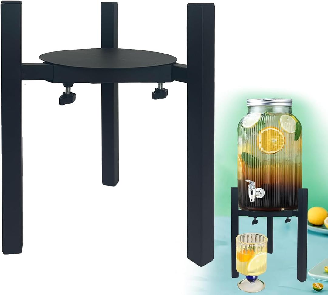 Drink Dispensers Stand For Party. Universal Beverage Dispensers Stand Adjustment Range 7.1 to 11.5 inches Wide, Holder For Most 1 to 3.5 Gallon Beverage Dispensers (stand only)
