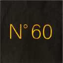 Crisky 50 Pcs Disposable 60th Birthday Napkins Blakc Gold Cocktail Paper Napkins for 60th Birthday Party Decoration, 3-Ply
