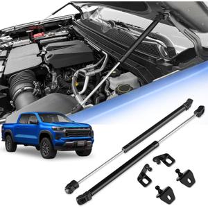 Hood Struts for Chevy Colorado/Canyon GMC 2023 2024 2025 2026 - Upgraded Hood Lift Support, No Drill Front Gas Springs Shocks | Compatible with Chevrolet Colorado Accessories (black)