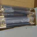 12 Pack 7 1/2 Inch 192 mm Gold and Black Cabinet Handles Cabinet Pulls Aluminum Handles Knurled Drawer Pulls Oxidation Finish with Diamond Pattern 8.6" Length (7.5" Hole Center)