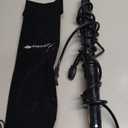 Lanvier 1 Inch Extra Long Hair Curling Iron with Ceramic Tourmaline Barrel, Professional Hair Curler up to 450F with Dual Voltage for Worldwild Use, Hair Waving Style Tool for Girls&WomenBlack