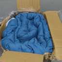 MUXHOMO 7 Pieces Queen Comforter Set, Reversible Bed in a Bag Queen Size, All Season Bedding Set with Comforter, Flat Sheet, Fitted Sheet, Pillowcases & Shams, Teal & Lake Blue (Queen (88"x88"))