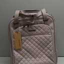 EMPSIGN Underseat Carry On Wheeled - 16" Carry on Bag with Wheels Multi-functional Lightweight Rolling Bag Overnight Weekender Small Suitcase for Women Men Travel Business, Dusty Pink