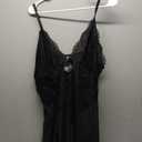 Plus Size Lingerie For Women Babydoll Sexy Mesh Maxi Nightdress Exotic Sleepwear Side Slits (5X-Large, Black)