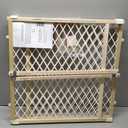 Toddleroo by North States - Diamond Mesh Wooden Baby Gate: Pressure Mounted Baby Gate for Doorways - Adjustable 26.5 to 42 Inches Wide - 23 Inches Tall