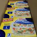 Glad GladWare Deep Dish Food Storage Containers, Large Rectangle - Meal Container Holds up to 64 Ounces of Food - Lock Tight Seal, 3 Count - 6 Pack