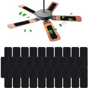 30PCS Ceiling Fan Filter Activated Carbon Air Filter Universal Ceiling Fan Blade Filters Easily Sticks on Ceiling Fan Blade Keeps Bedroom Kitchen Office Air Fresh(Black) 30PCS Ceiling Fan Filter Activated Carbon Air Filter Universal Ceiling Fan Blade Filters Easily Sticks on Ceiling Fan Blade Keeps Bedroom Kitchen Office Air Fresh(Black)