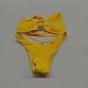 SOLY HUX Women's Bikini Set High Cut Bathing Suits 2 Piece Summer Cheeky Swimsuits, Small, Yellow
