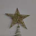 Christmas Tree Toppers Xmas Glitter Gold Hollow Star Treetop Topper for Christmas Tree Decoration