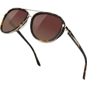 BIRCEN Polarized Sunglasses for Women UV - Protection Womens Retro Mirrored Shades with Acetate Frame BC2001