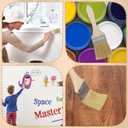 Chip Paint Brushes Bulk 2 Inch Natural Bristle Wooden Satin Brushes for Paint, Wood, Glue, Varnish, Wood, Wall, Art and Craft Supplies (Pack of 100)