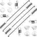 Updated W10780048 Washer Suspension Rod Kit (4pcs) with W10400895 Suspension Springs (4pcs) Compatible with Whirlpool Kenmore Amana Maytag Washing Machine WTW4800XQ1 WTW4800XQ2 WTW4800XQ4