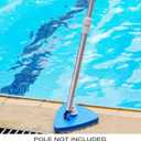 Triangular Vinyl Pool Vacuum Head, Weighted Swimming Pool Vacuums for Above Ground & Inground Pools (Blue)