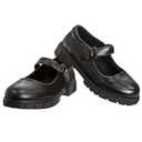 French Toast Girls Round Toe Ankle Strap Maryjane School Shoes - Mary Jane Chunky Platform Oxford Dress Shoe Pumps - Black/Navy/Brown 3