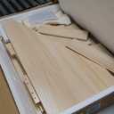 COZPAW Kids Bookshelf and Toy Storage, 4 Tier Toddler Bookshelf with Movable Drawer (Brown) (Medium)