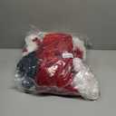 Santa Costume Suit for Men Adults with Fake Belly Pouch,11PCS Claus Set Deluxe Velvet Professional Christmas Suits Red