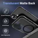 Magnetic for iPhone 17 Case,[Screen Protector] [Compatible with MagSafe][Military Grade Drop Protection][Heavy Duty Protection][Shockproof] 2-Layer Durable Bumper Phone Case 6.3"-Black