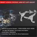 545004GE0B & 545014GE0B Front Lower Control Arm Kit Left+Right for Infiniti Q50 2014 2015 2016 2017 2018 2019 2020 2021 2022 2023 2024, for Infiniti Q60 2017-2020, 545014GE0A 545004GE0A