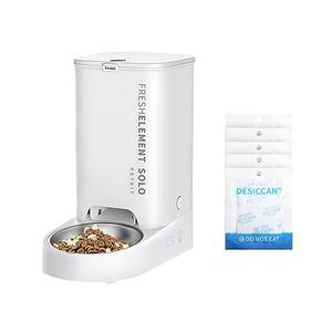 PETKIT Fresh Element Solo Automatic Cat Dog Feeder with 5 Packs Replaced Desiccant, Smart Pet Feeder for Cats and Dogs Food Dispenser,Wi-Fi/Bluetooth Connected, App Control
