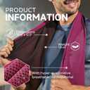 2 x BILITOK Superfiber Ice Towel Neck, Soft Breathable Cold Towel Cooling, Yoga, Sports, Golf, Gym, Camping, Running, Fitness, Exercise and More Activities, 4 Packs (Blue/Green/Rose red/Gray)