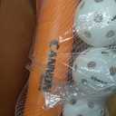 Plastic Baseball Set with Two Bats, 6 Balls and Throwdown Bases (2 Bats + 6 Balls + Bases, Orange)