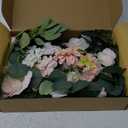 Wedding Sign Faux Flower Swag (Pack of 2) for Ceremony Party Reception Entrance Floral Decor Wall Easel Stand for Wedding Poster Welcome Sign (Pink)