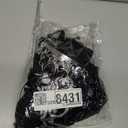 Girls Mermaid Skeleton Costume Kids Ariel Princess Black Dress Halloween Cosplay Outfits with Accessories (5-6Y)