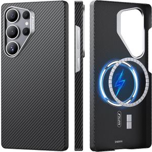 RAPTIC Magnetic Case for Samsung Galaxy S25 Ultra Compatible with MagSafe, Non-Slip & Slim Light Touch Feeling, 600D Aramid Fiber Made Galaxy S25 Ultra Case, 6.9 inch