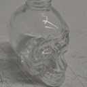 Skull Decanter Set 25oz/ 750ml Crystal Glass Skull Liquor Bottle with 2 Small 50ml Skull Cups Funny Halloween Decor Whiskey Decanter for Liquor Vodka Wine Bourbon or More