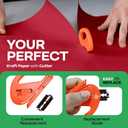 Red Kraft Paper Roll 36" x 1200" (100 feet) with Cutter - USA-Made