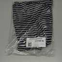 Amazon Essentials Women's Long-Sleeve Open-Front Cardigan, Black White Horizontal Stripe, Small