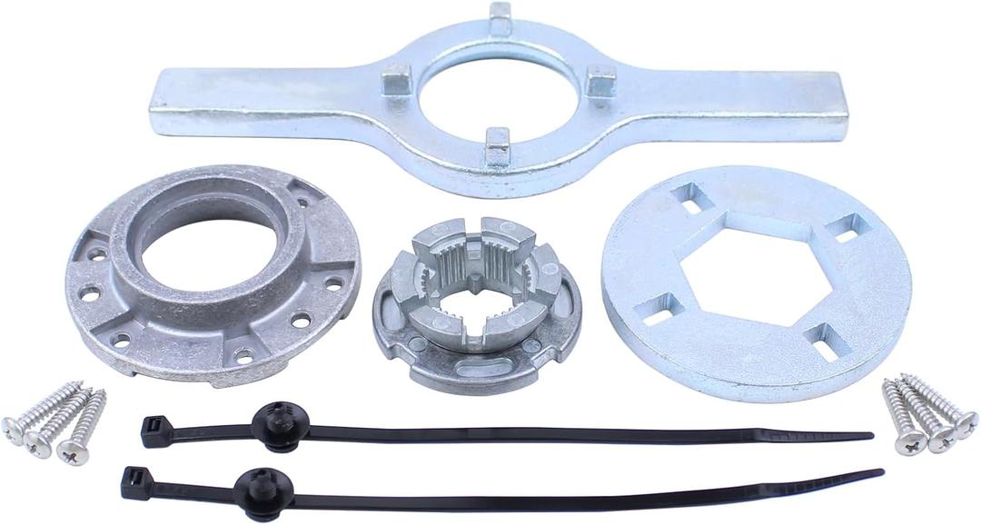 W10324651 Washer Basket Drive Drum Mounting Hub Kit with TB123A Spanner Wrench for Whirlpool Kenmore Maytag Washer Machine W10528947, W10396887, W10291415, W10291416, EA2581262, PS2581262
