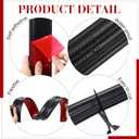 19.7ft Peel and Stick Molding Chair Rail Panel Flexible Wall Molding Trim Self Adhesive Panel Moulding for DIY Home Wall Decor Protection Cabinet Border Frame(2.36 Inch,Stylish,Black)