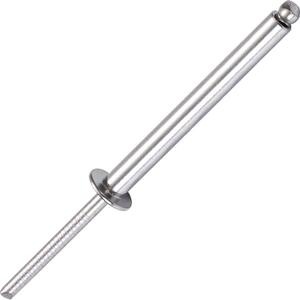 JIANDAXIN 30Pcs Stainless Steel Extra Long Blind Rivets, Long-Shaft Split Rivets, Extended Length, Corrosion-Resistant, Tensile & Shear Strength High (3/16"x2")